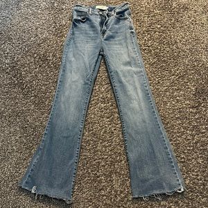 Hidden denim flare jeans